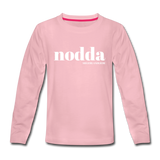 Kindershirt, langarm, "Nodda Definition", verschiedene Farben - Hellrosa