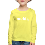 Kindershirt, langarm, "Nodda Definition", verschiedene Farben - Gelb