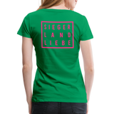 Shirt "Siegerlandliebe/ Nodda", grün-pink - Kelly Green