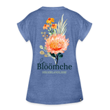 Shirt "Bonde Blöömche", verschiedene Farben - Denim meliert