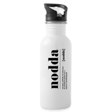 Trinkflasche "Nodda Definition" aus Edelstahl, verschiedene Farben - weiß