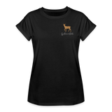 Shirt "Sejerlänner Mädche", schwarz, Oversize T-Shirt - Schwarz