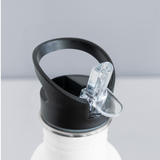 Trinkflasche "Sejerlänner Jong" aus Edelstahl, verschiedene Farben - weiß