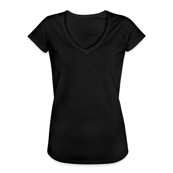 Frauen Vintage T-Shirt - Schwarz