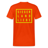 Shirt "Siegerlandliebe/ Nodda", verschiedene Farben - kräftig Orange
