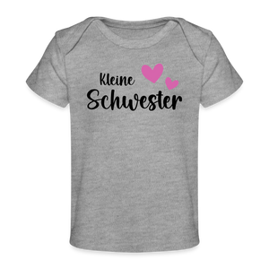 Baby Shirt "Kleine Schwester", verschiedene Farben - weiß